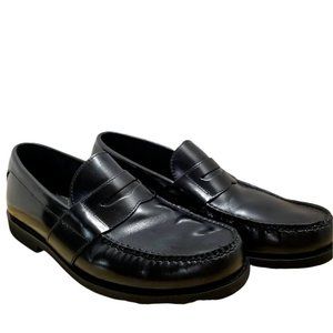 Rockport Dmx Dress Shoes Loafers Men's 11.5 Black Leather Slip On Moc Toe APM113